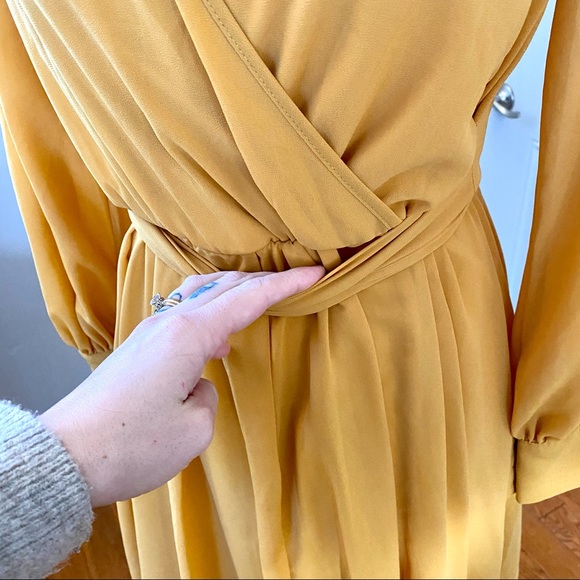 Pinkblush Yellow Tie Dress - Picture 8 of 16